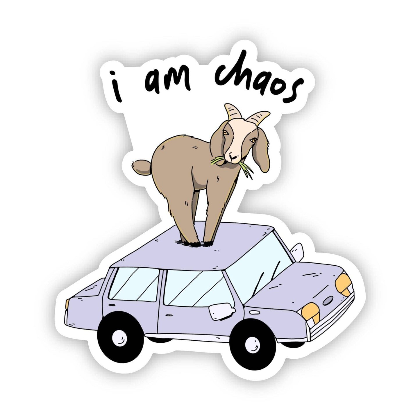 I Am Chaos Goat Sticker