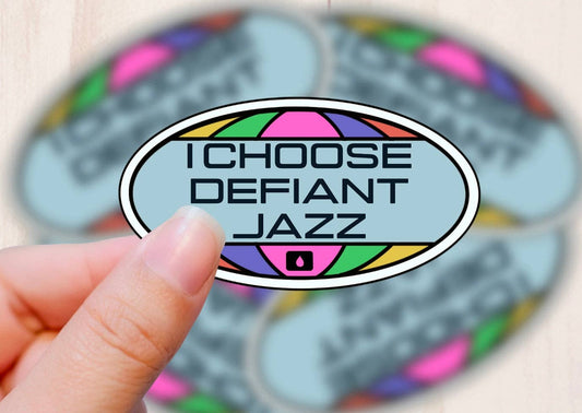 Defiant Jazz (Severance Inspired), Vinyl Sticker