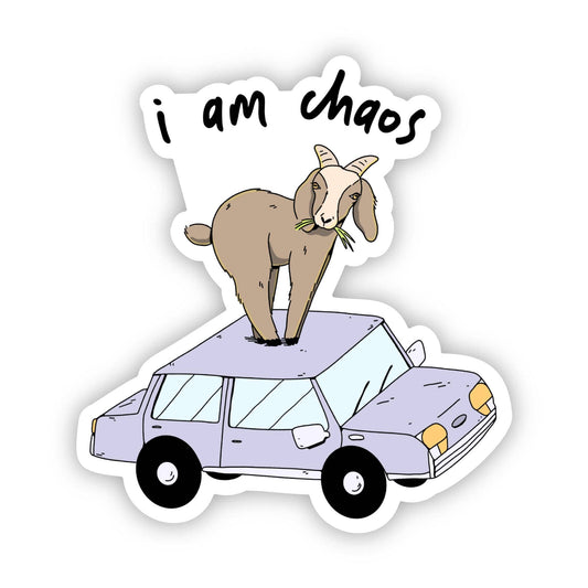 I Am Chaos Goat Sticker